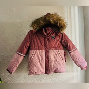 Pink platinum kids jacket new size 14/16